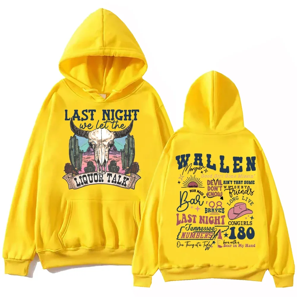 Коллекция 2024 года толстовка с длинным рукавом изображением Моргана уолена Одна