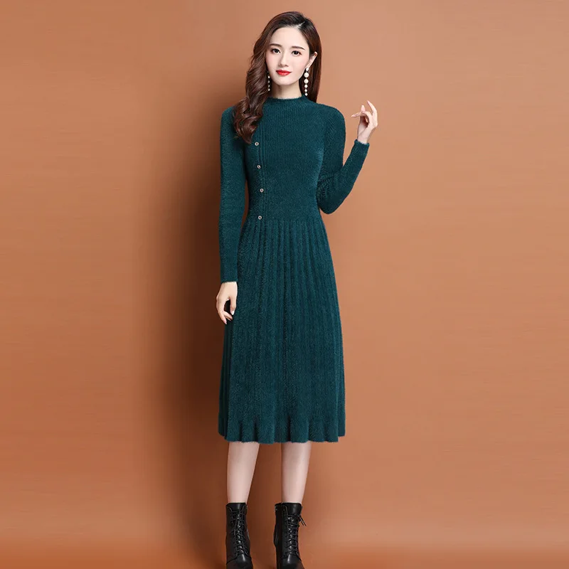 

Dress women's 2022 new skirt knitted long dress women one