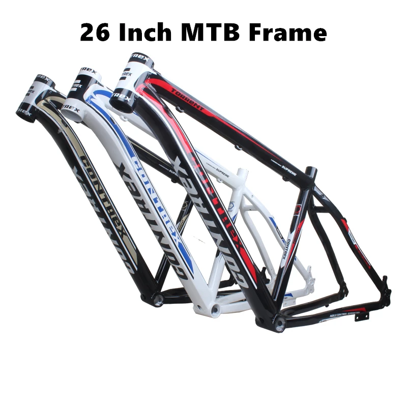 26 Inch Aluminum Alloy Disc Brake Mountain Bike Frame Variable Speed Inner Wiring MTB Bicycle Parts 17Inch Middle Tube 1.5kg
