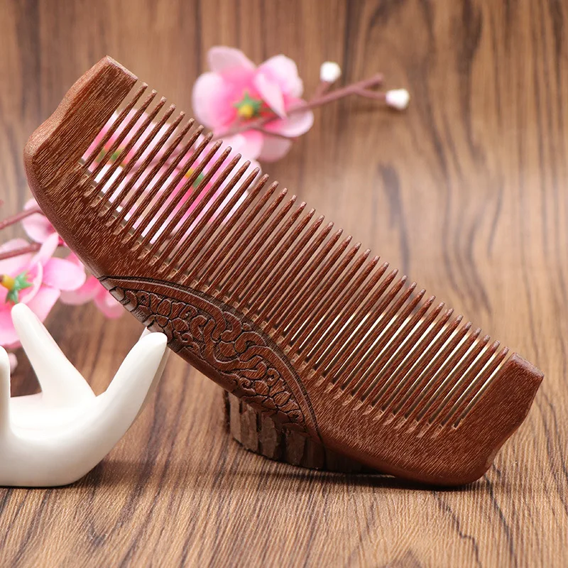 

Thickened Explosive Medium Sandalwood Comb Electrostatic Wholesale Combs Parting Comb Shark Comb Beard Comb Curly Hair Brush