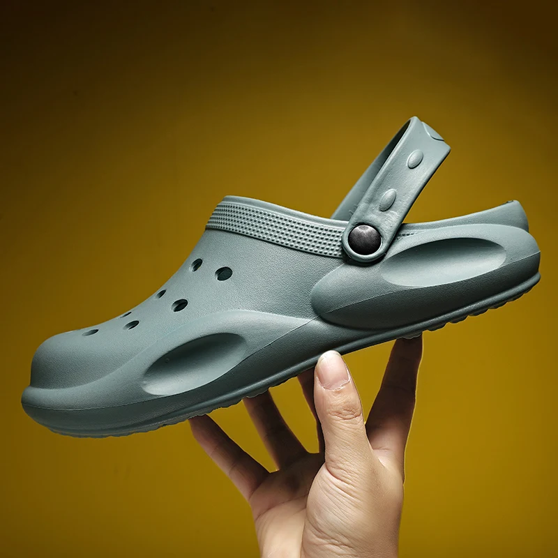 

Topvivi Men Slippers Casual Shoes Summer Beach Sandals Slippers Camouflage Platform Clogs Couple Garden Shoes Sandals Zapatos