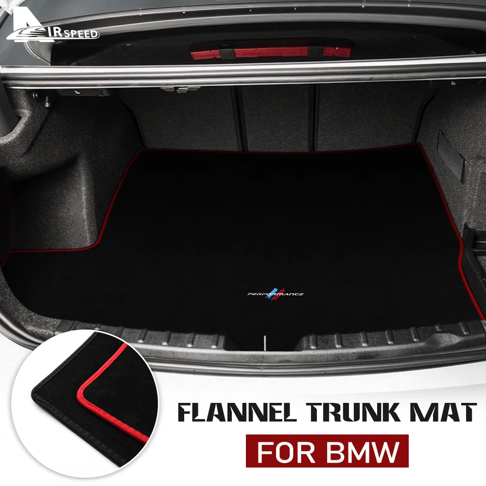 

For BMW F21 F30 F80 G20 G30 F90 G01 F97 G05 Black Auto Accessories Flannel Cushion Car Trunk Mat Storage Box Dust Protection Pad