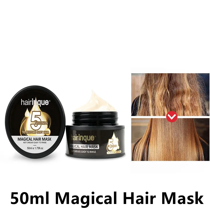 

Hair Treatment Mask Deep Repair Hair Film Smoothing Nourishment Softening Moisturizing Conditioner Women Hair Damage Care 50ml