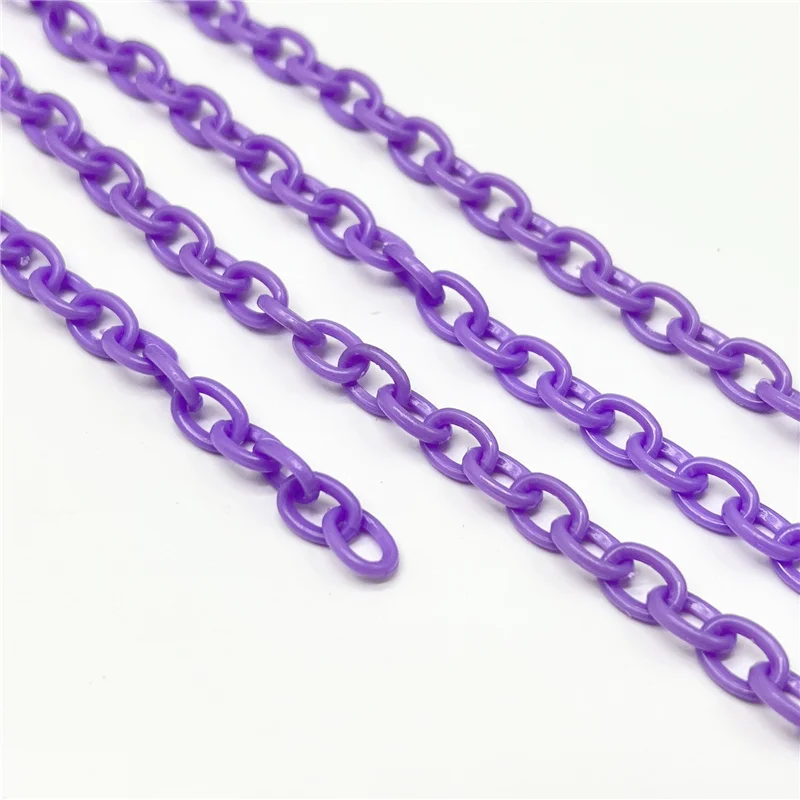 Multicolor Acrylic Chain For Jewelry Making Findings DIY Necklace Chains Materials Handmade Accessories (Chain length: 50cm) |