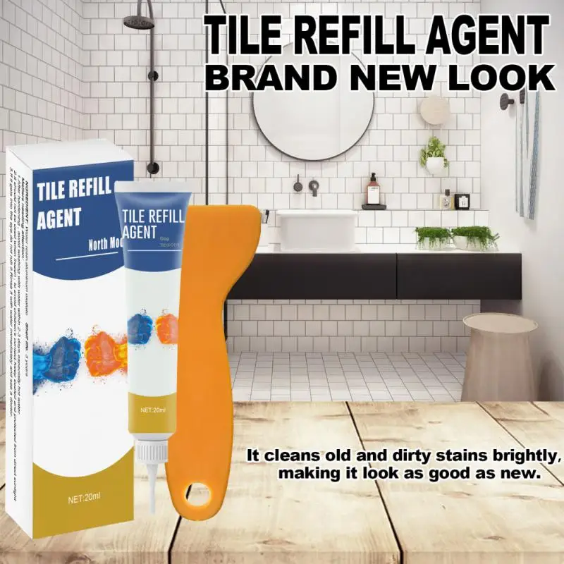 

Environmental Floor Refill Agent Safe With Scraper Tile Reform Coating Adhesive Mold-proof Tile Sealer Glue Non-toxic Waterproof