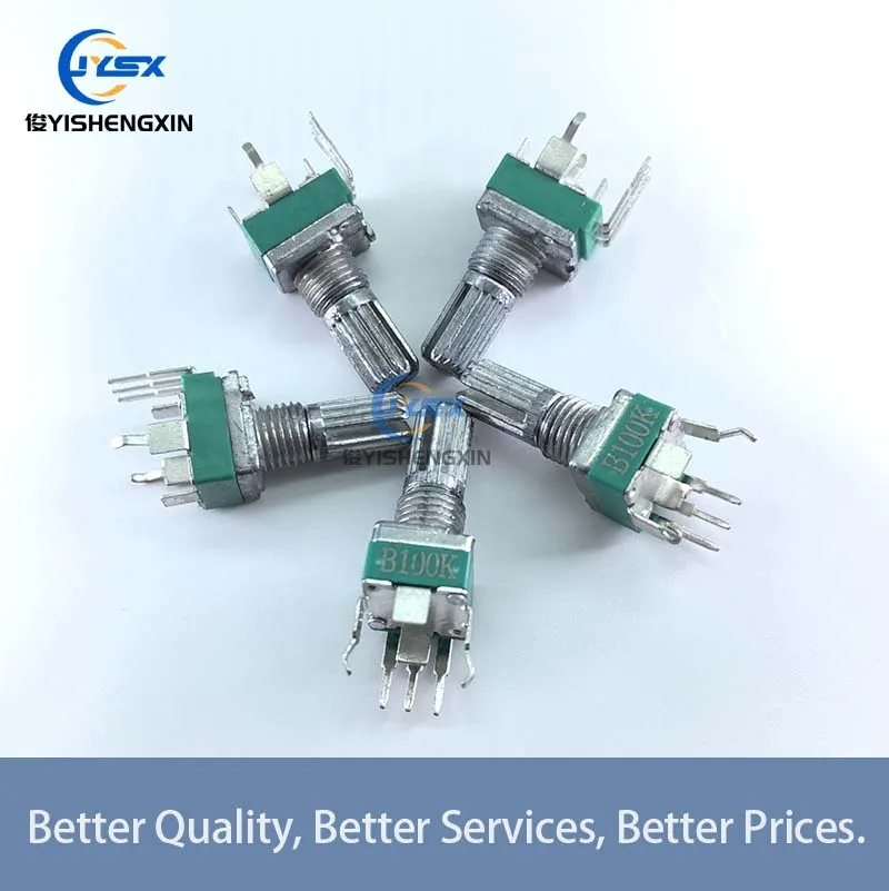 5 шт. вертикальный одиночный прецизионный потенциометр RK097 R097 с кронштейном ручка