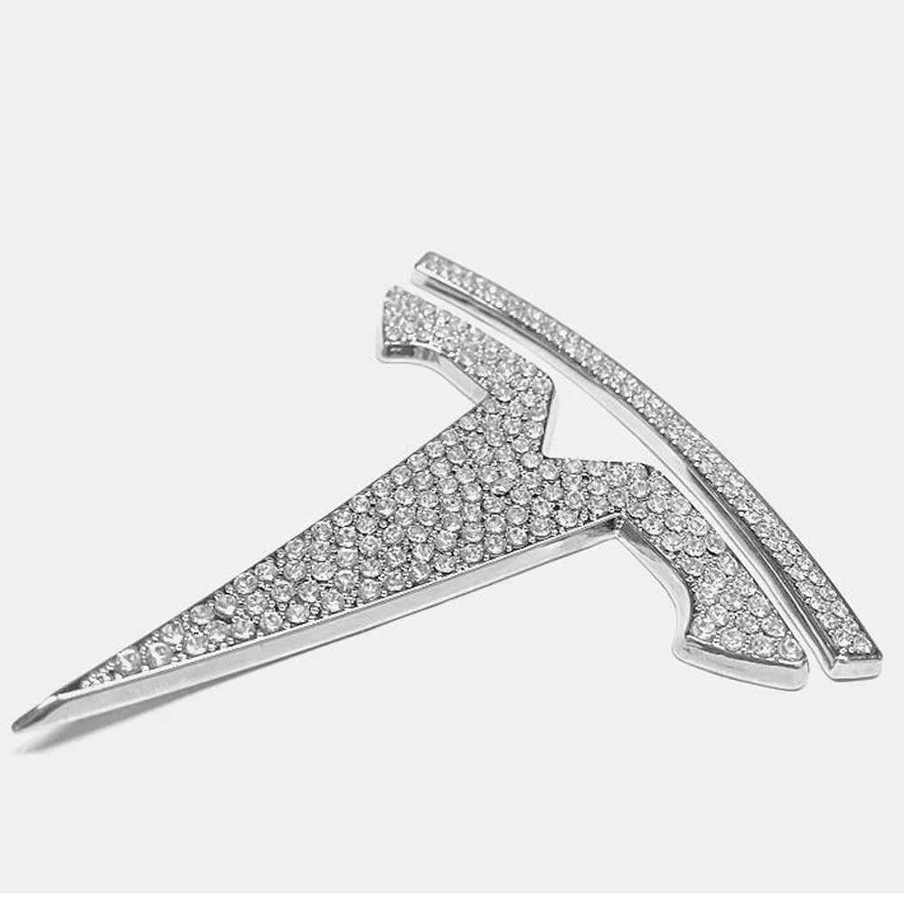 

Автостайлинг стикер для Tesla Model 3 рулевое колесо передний задний багажник логотип эмблема Алмазный Декор Dtickers автомобильные аксессуары