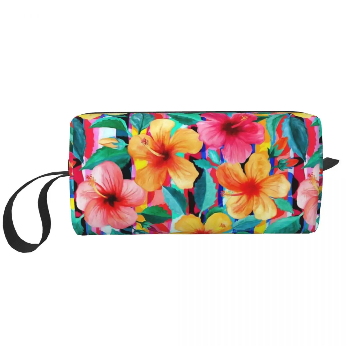 

Hawaiian Hibiscus Floral Cosmetic Bag Women Makeup Bags Travel Waterproof Toiletry Bag Organizer Storage Bag