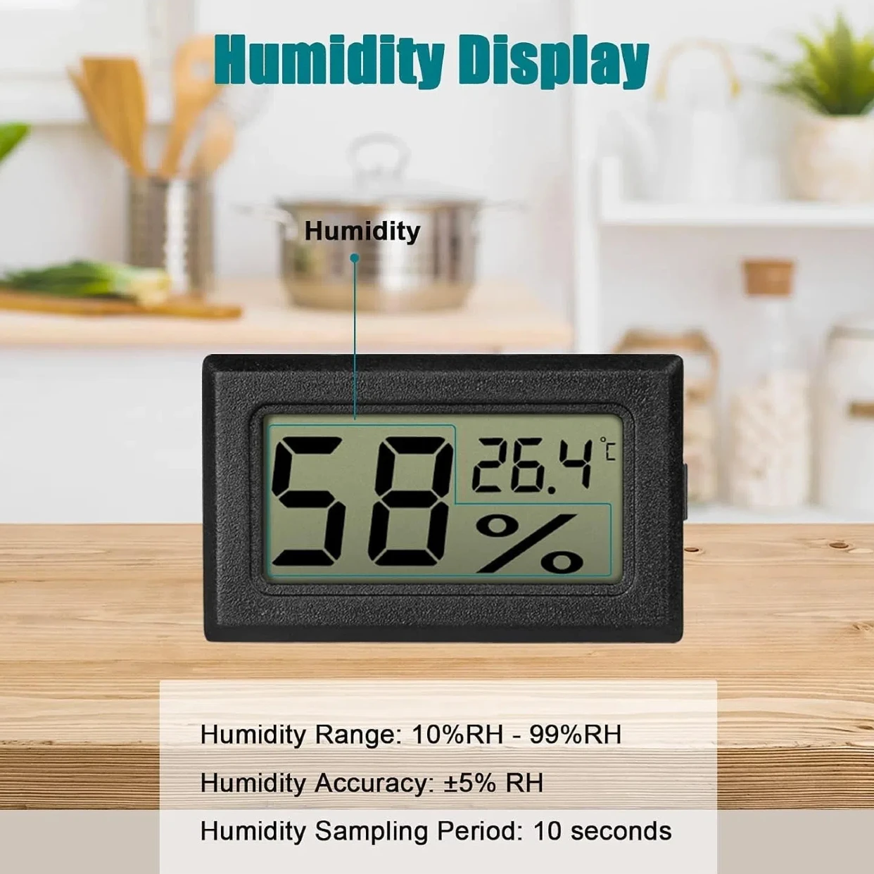 Для Bambu P1P/P1S держатель термометра с фильтром ЖК-цифровой измеритель температуры и