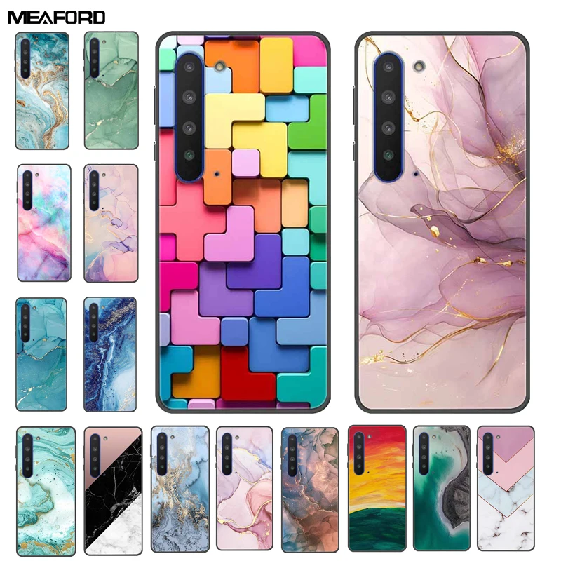 6 4 дюйма для острых Aquos R5G чехол мраморная Мягкая силиконовая Противоударная