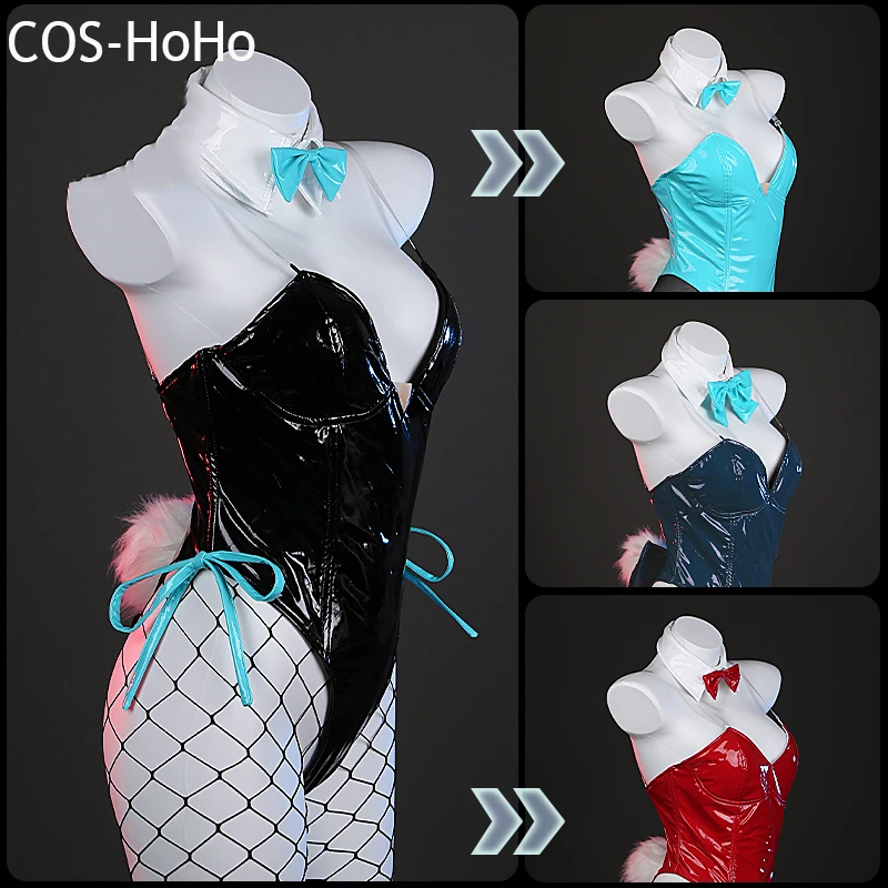 

Женские комбинезоны для косплея COS-HoHo с голубым архивом токи Асума/микамо Неру/мурокаса акан Банни Женский костюм для вечеринки на Пасху