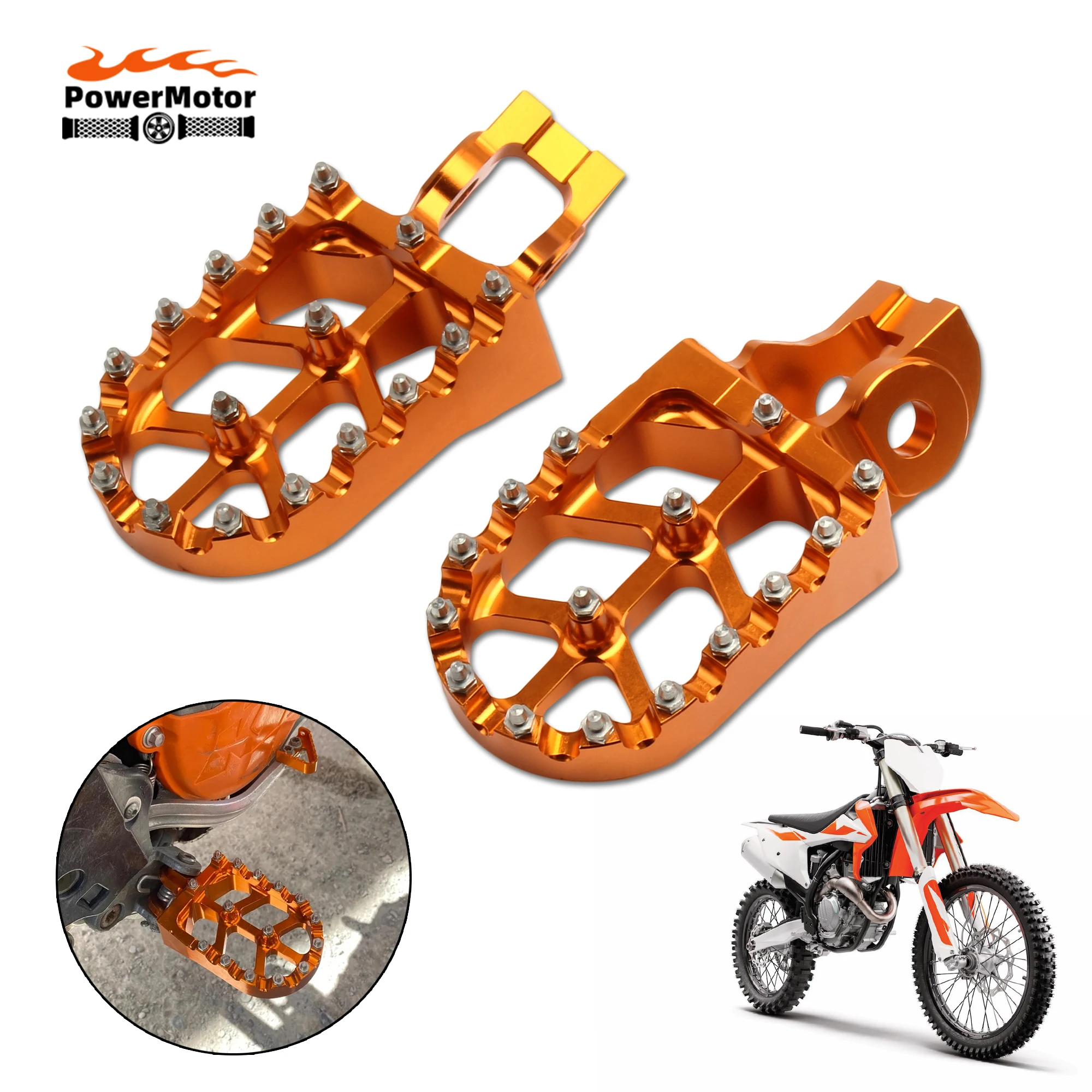 1 Пара мотоциклов Мотоцикл Вездеходы Ступени педали KTM EXC XC SX SXF XCF XCW EXCF 2017 125 - 500