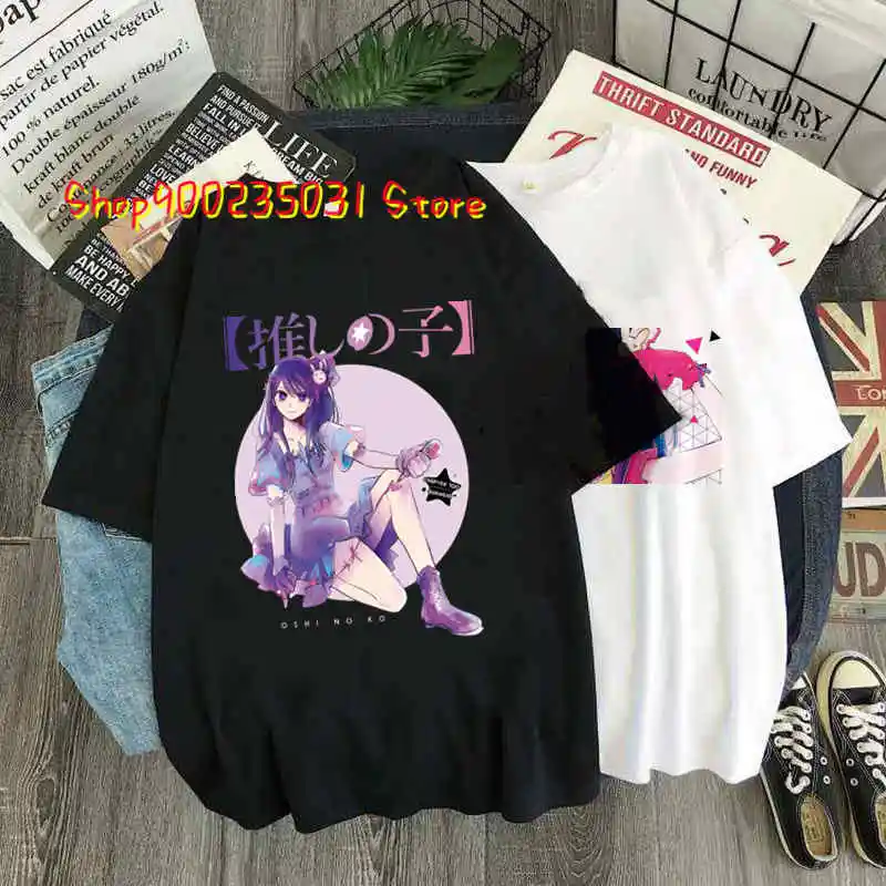 

Oshi No Ko T-Shirt for Women Funny Graphic T-Shirts 2023 Mnaga Girls Short Sleeve Hip Hop Tops Harajuku Tops Women Clothing