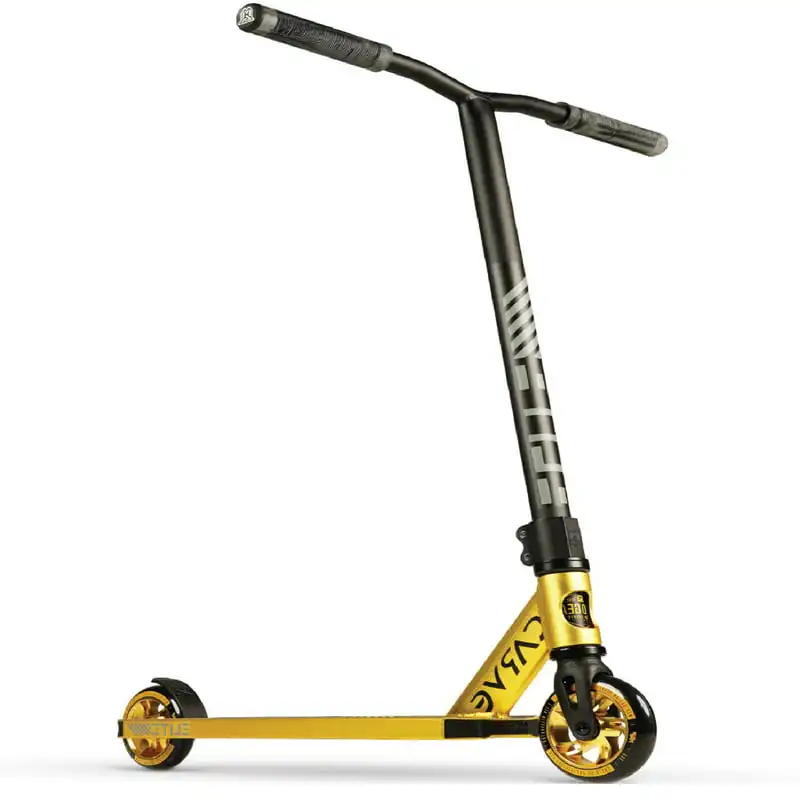 

Freshly Re-Designed Strong Lightweight Aircraft Grade Aluminum Deck Stunt Scooter - Perfect for 8 Yrs & Up