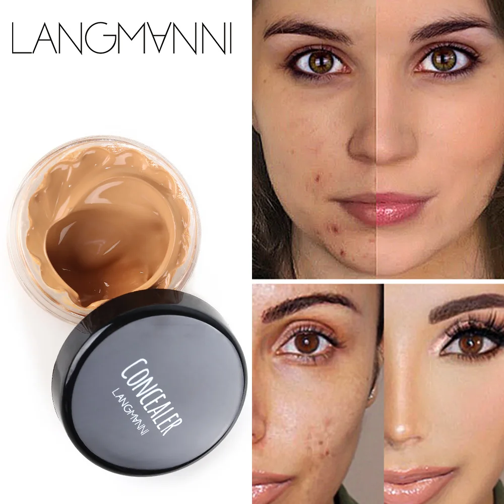 

Langmanni Shading Cream Shading Repairing Moisturizing and Brightening Skin Tone Not Easy to Take Off Makeup Liquid Foundation