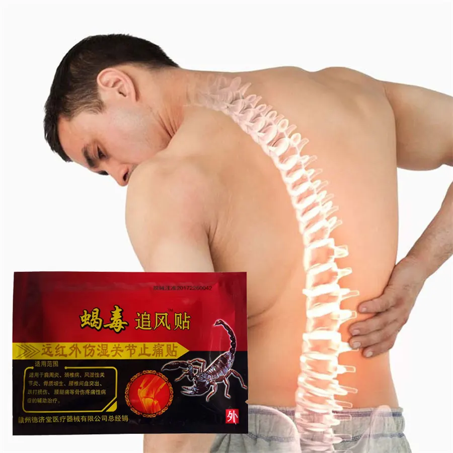 

24Pcs=3Bags Scorpion Venom Pain relief orthopedic plaster analgesic patch Far IR Body Massage Rheumatoid Lumbar Pain Relieving