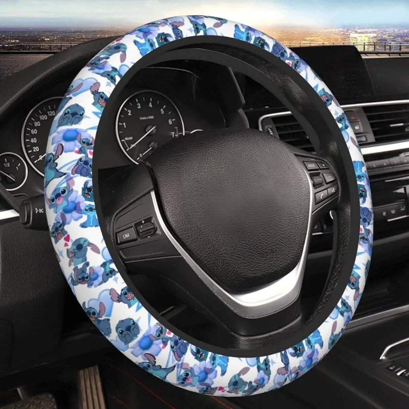 

Cartoon Anime Steering Wheel Cover Universal Non-Slip Auto Car Steering Wheel Protector for SUV Vans Sedans Truck 15 Inch