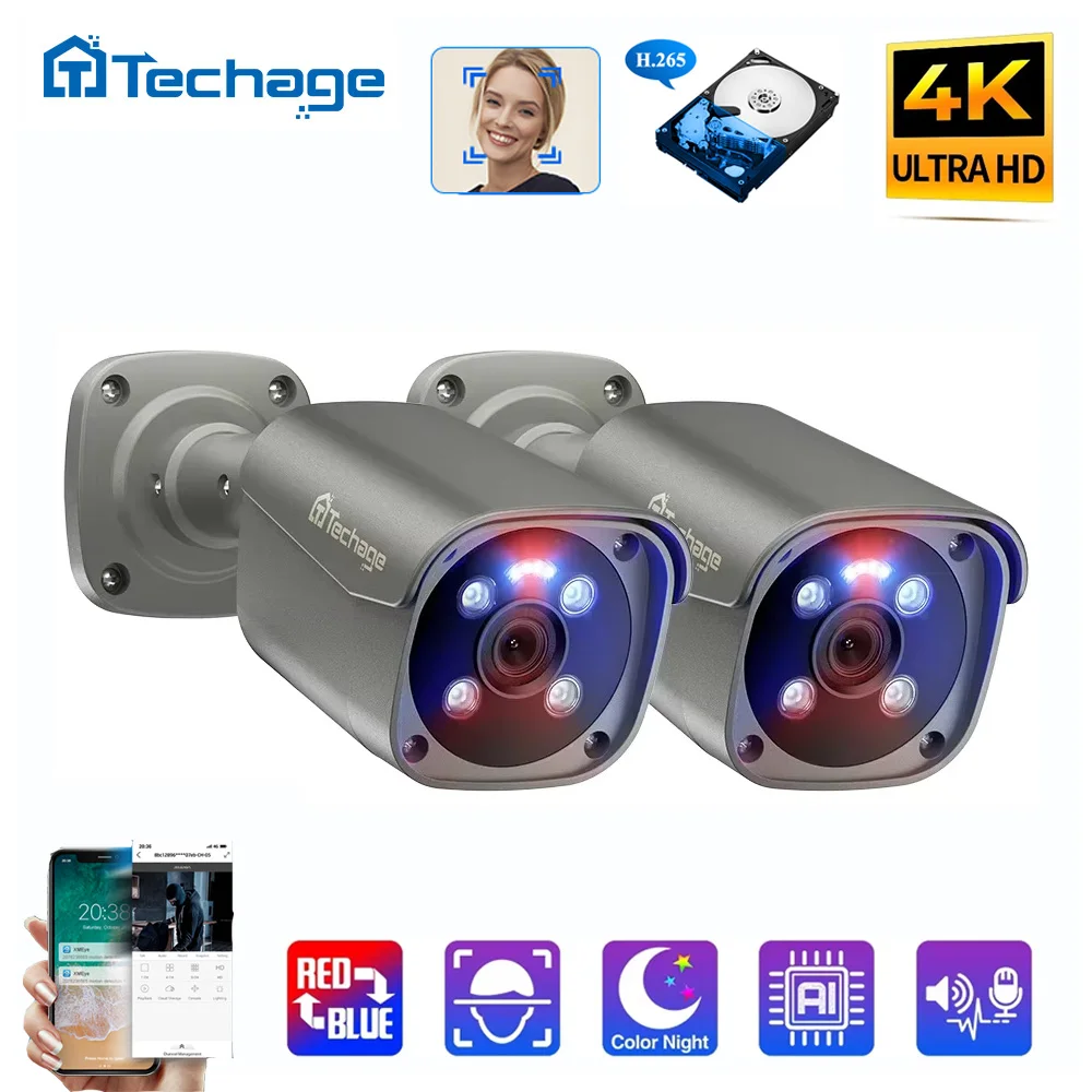 

Techage 4K 8MP сетевая камера