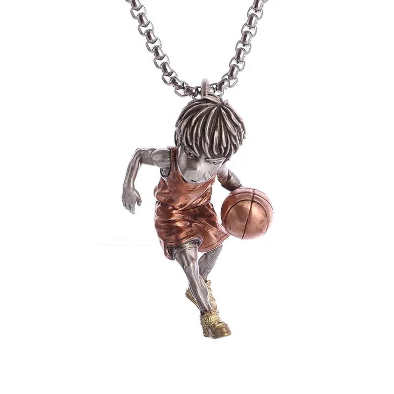 

Hot Blood Exquisite Villain Shooting Pendant Basketball Necklace for Men Women Games Basketball Game Sports Gifts