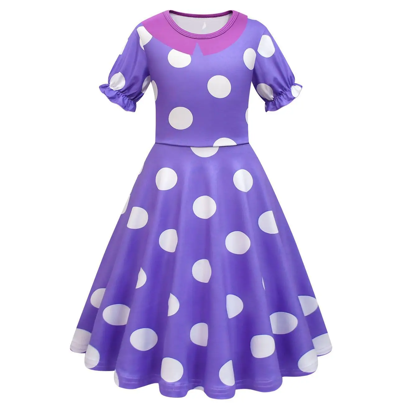 Новое детское платье для ролевых игр Inside Out2 с рукавами епископа + костюмы париком