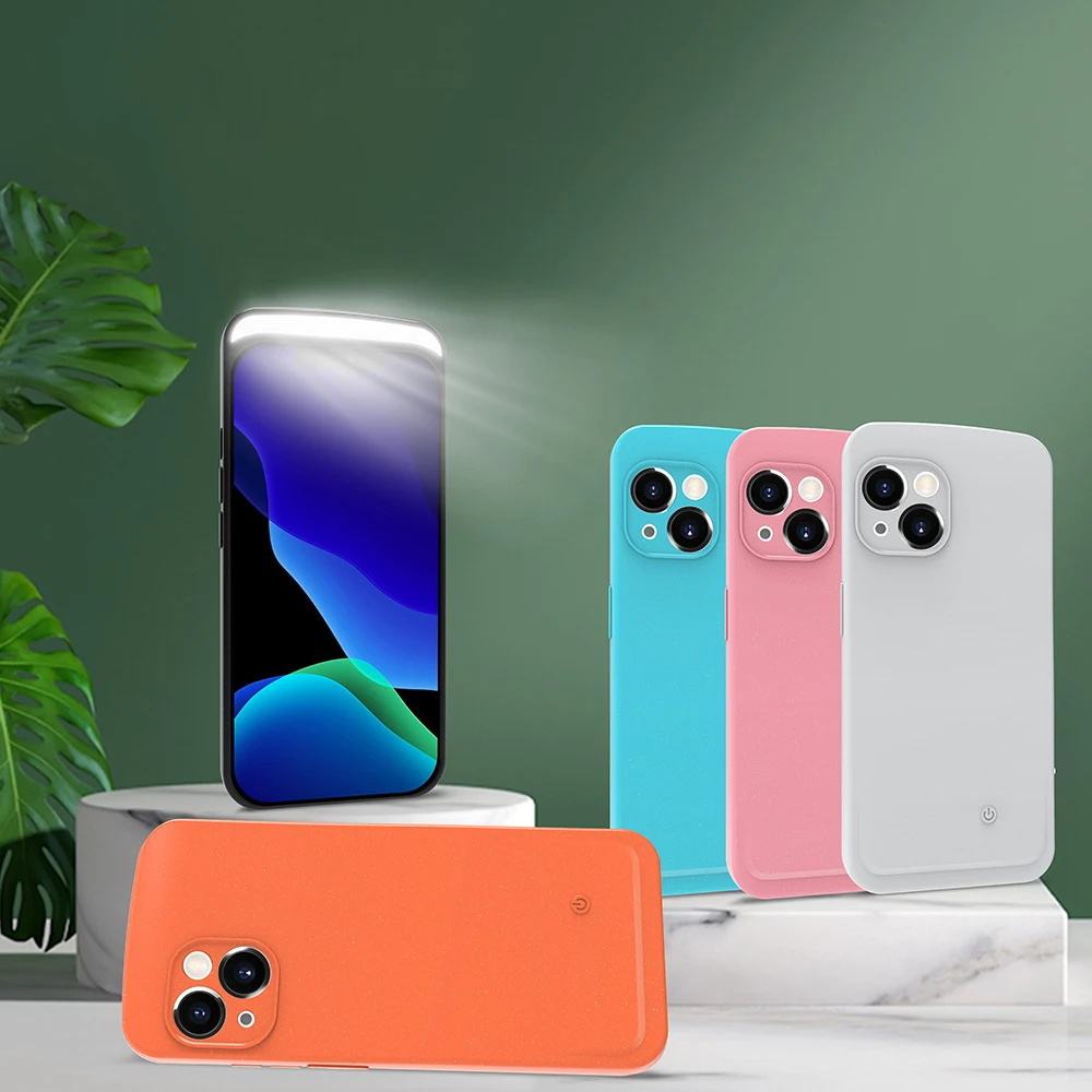 

Чехол для телефона с кольцом-вспышкой для селфи для iPhone 13 Pro Max 13 Pro, чехлы со светодиодной подсветкой для селфи, портативная защитная задняя к...