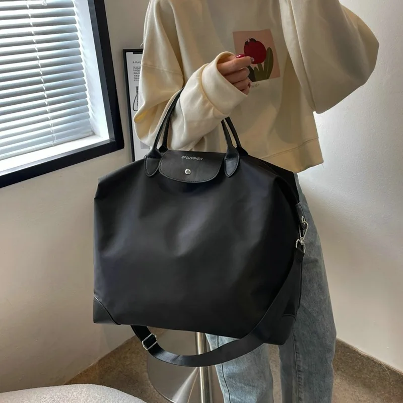 

Big Package Shopping Lady Handbag Anti-tear Waterproof Nylon Large Totes for Women Fashion Simple Leisure Woman Shoulder Bag