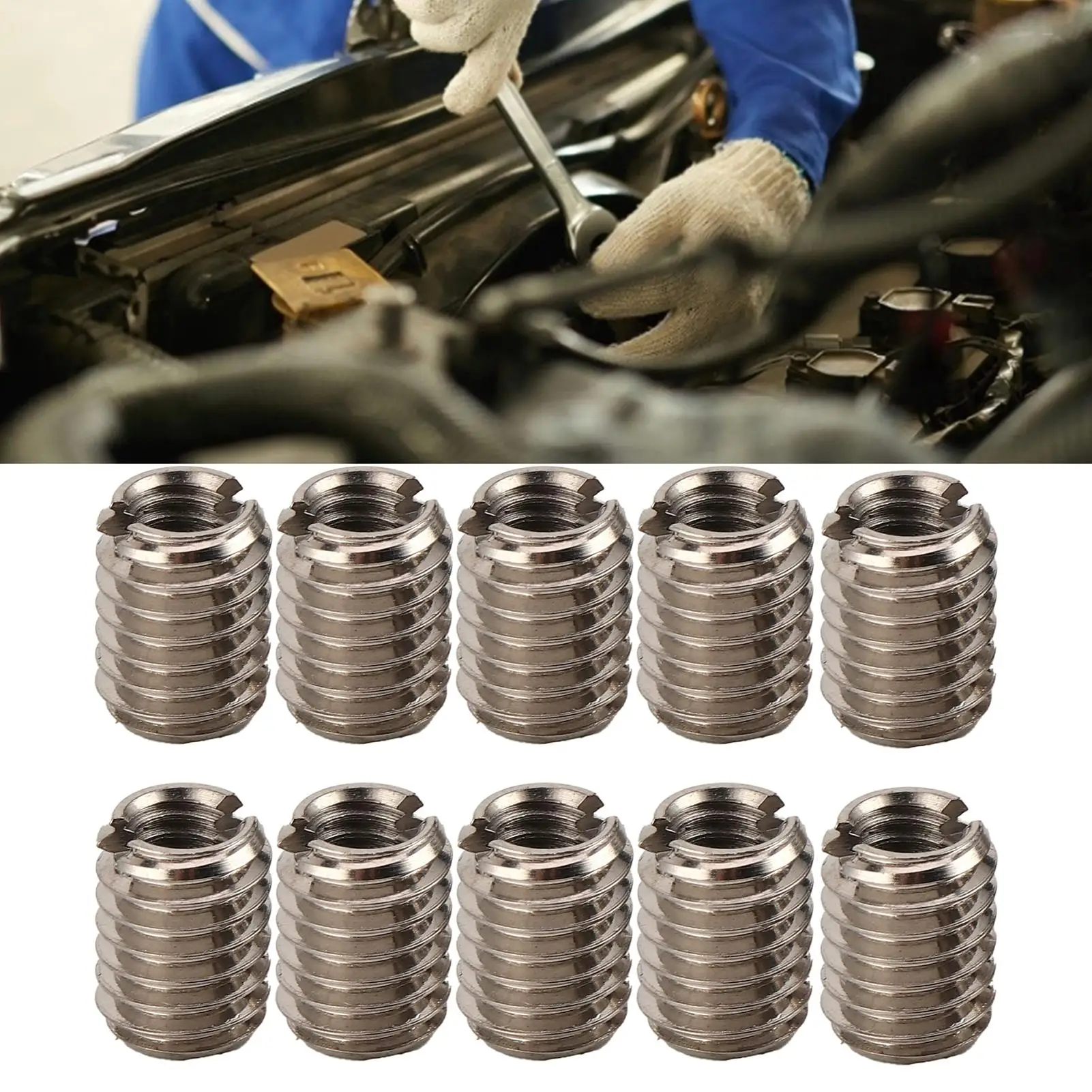10 шт. вставки с резьбой из нержавеющей стали переходная гайка внутренняя резьба