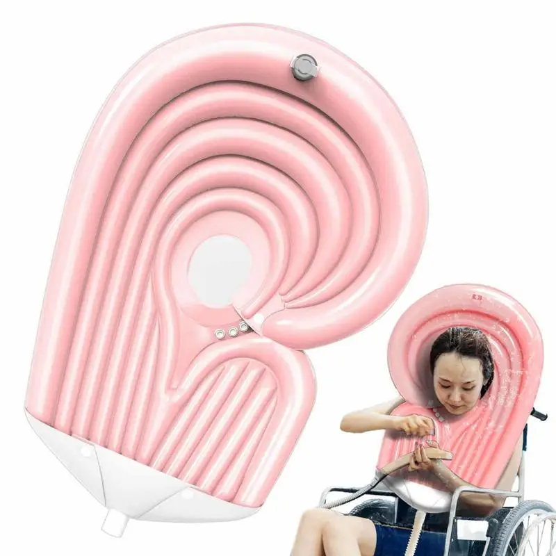 

Inflatable Shampoo Basin Hair Washing Bowl For Self Washing Lightweight Washing Station Self Washing Sink For Wheelchair