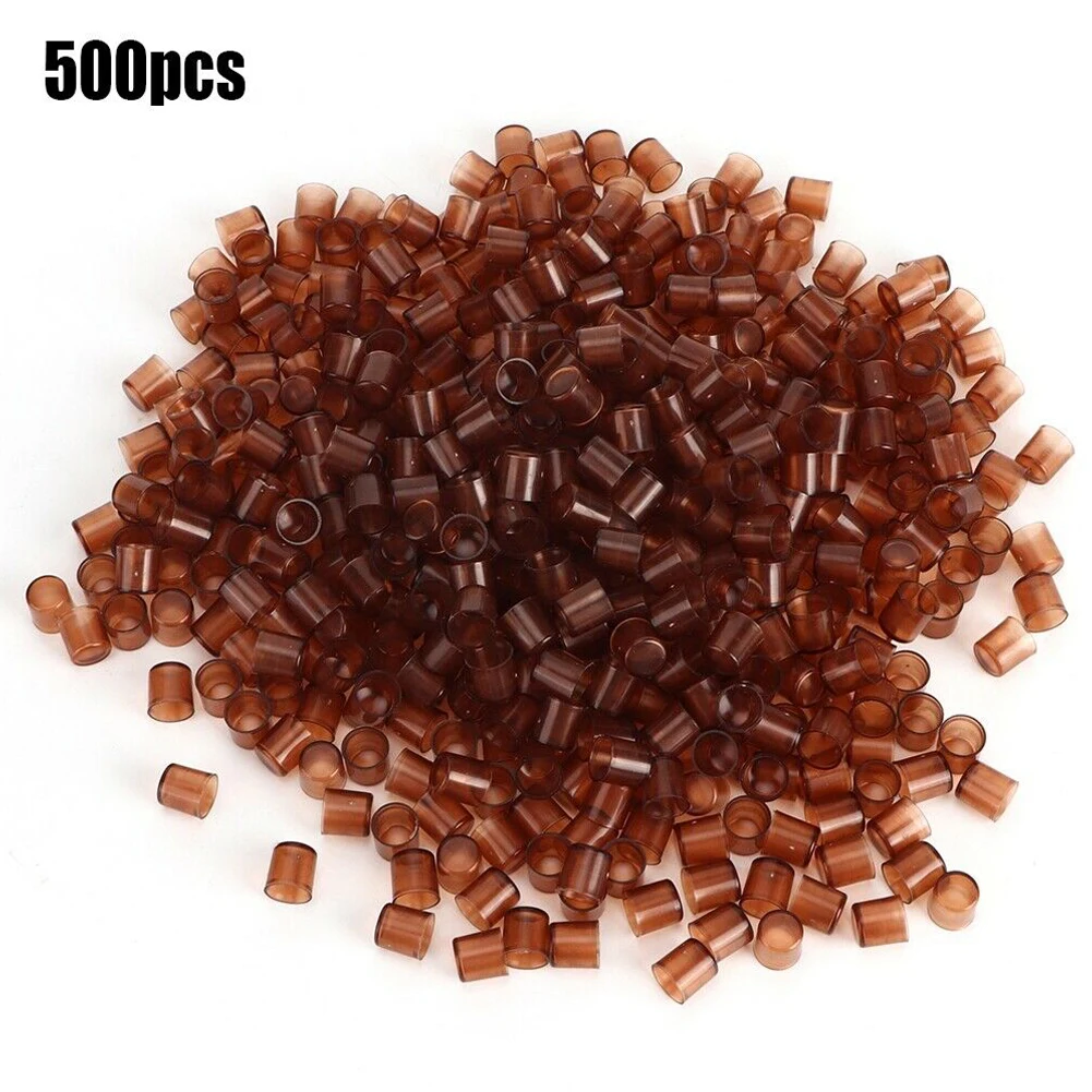 

500 Pcs Bee Rearing Cell Cup Beekeepers Bee Queen Beekeeping Raise Royal Thick Brown Bee Cup For Beekeeping Supplies