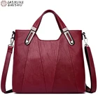 Модная однотонная женская кожаная сумка-тоут высокого качества 2022, Большая вместительная сумка на плечо, новая дизайнерская роскошная сумка