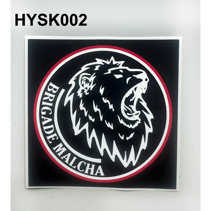Фото Водонепроницаемые декоративные наклейки 9*9 см Hapoel Jerusalem FC Ultras Brigade Malcha для автомобиля, сумки, кружки, стены, холодильника HYSK001-010 №3