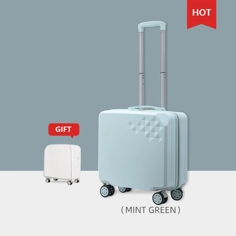 Diamond High-End 18 Inch Light Luggage, High Face Value 20 Inch Universal Wheel Boarding Suitcase