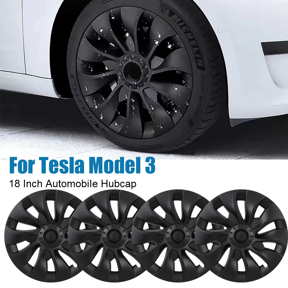 

Для Tesla Model 3 2016-2022 колпачок для автомобильной док-станции стандартная колпачок 18 дюймов Полная защита декоративные детали автомобильные акс...