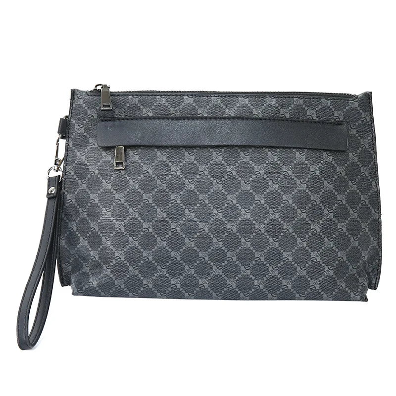 

Luxury Brand Men Clutch and Wallet Bags Purse Black Designer Male Clutches Credit Card Holder Phone Wristlets Bag 2023 New