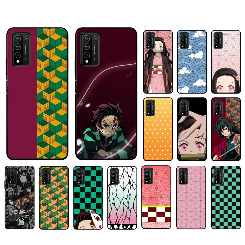

Demon Slayer Kimetsu no Yaiba Phone Case for Huawei Honor 50 10X Lite 20 7A 7C 8X 9X Pro 9A 8A 8S 9S 10i 20S 20lite 7X 10 lite