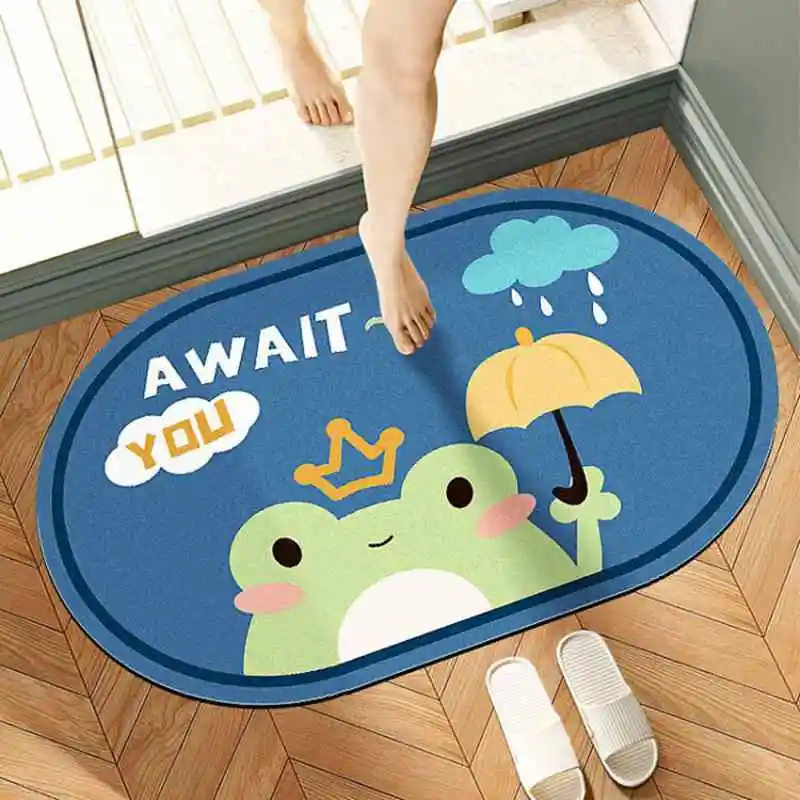 

2023 floor mat, absorbent kitchen mat grey