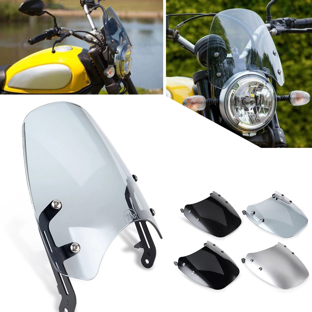 

Обтекатель для мотоциклетной фары, лобовое стекло для триумфа Bonneville T100 T120 T 100, ветрозащитный экран для триумфа тонкстона 900
