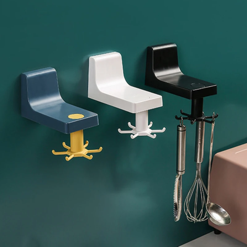 

2022 кухонный органайзер и органайзер для хранения кухонных принадлежностей, вращающаяся стойка, органайзер для аксессуаров в шкаф, крючок, с...