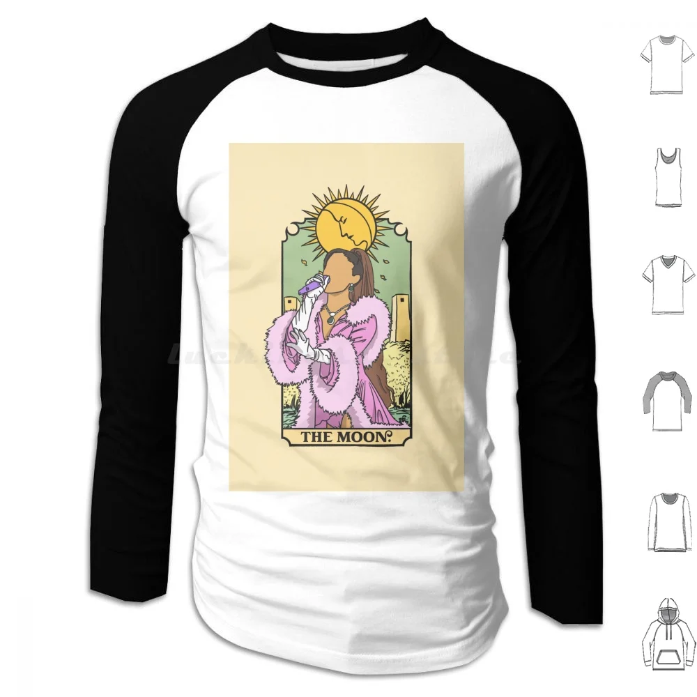 

As The Moon Tarot Card Hoodie cotton Long Sleeve