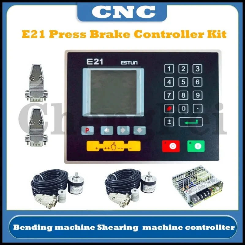 Фото CNC Estun E21 Система контроля гибки Контроллер гибочного станка Двойной энкодер Импульсный источник питания постоянного тока №2