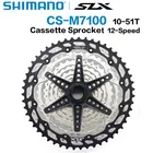 Кассета Shimano SLX CS M7100, 12 Скоростей, кассета для горного велосипеда MTB 12 s 10-45T 10-51T SLX