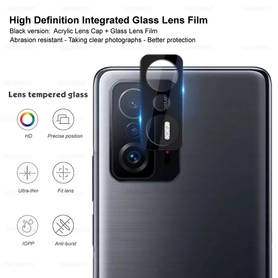 

Factory Direct Selling 3D Curved Camera Lens Protector Glass For Xiaomi Mi11T Mi 11T Pro 5G Back Lens Protective Glass Case Xiao