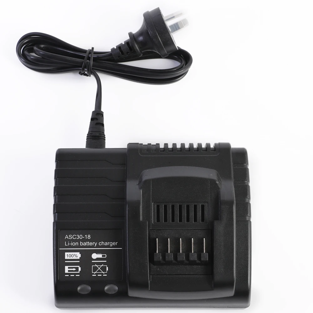Factory New 18V 3.0A Fast Charger for ASC30 for Metabo 18V Lithium Ion Battery for Metabo 18V Cordless Power Tools