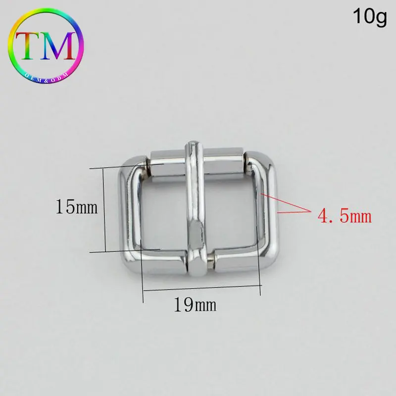 10-50Pcs 6Colors Metal Single Pin Buckle Handbag Strap Square Ring Adjuster Buckle For Belt Leather Craft Accessories