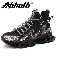 abhoth fashion blade casual mens shoes soft microfiber upper sneakers breathable mesh lined sports shoes non slip male shoes