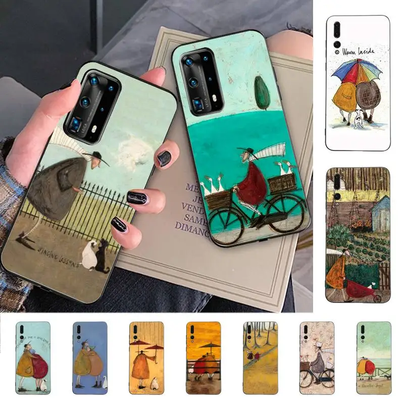 

Sam Toft Art Abstract Phone Case for Huawei P30 40 20 10 8 9 lite pro plus Psmart2019