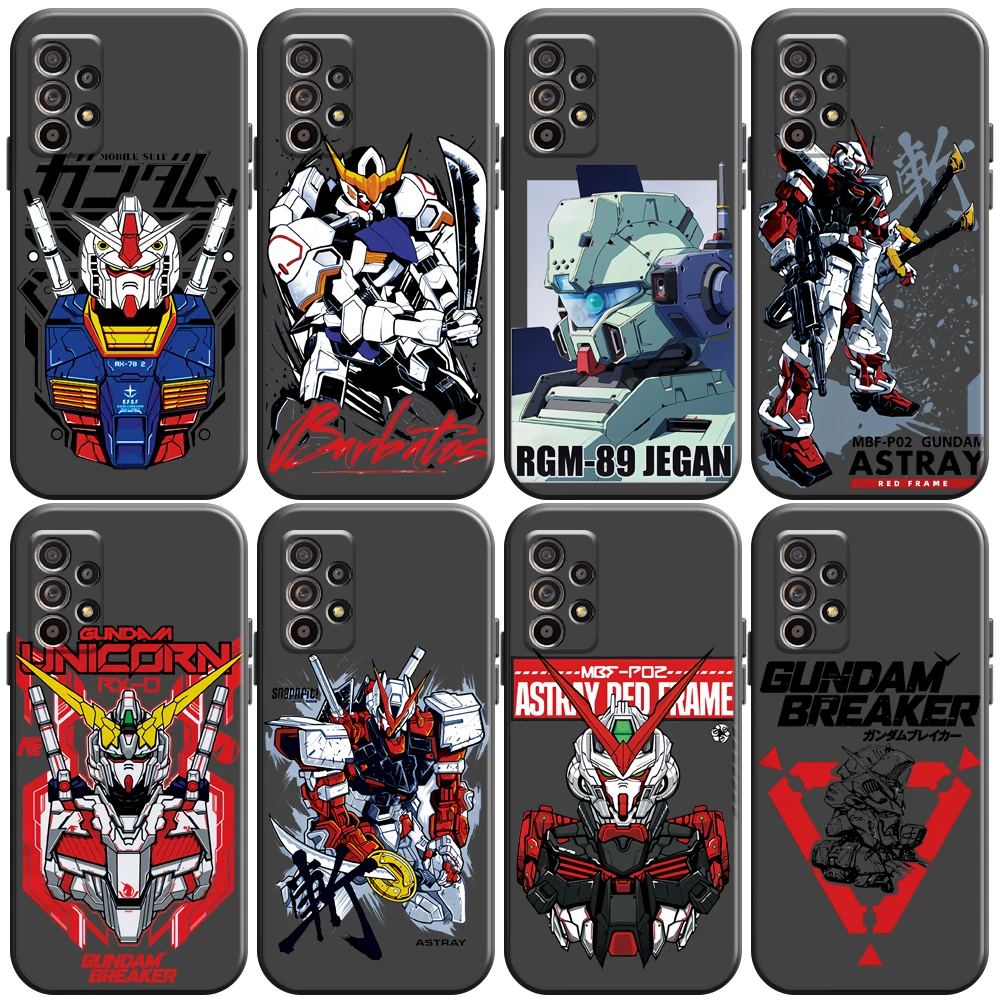 

Japanese Anime GUNDAM Phone Case For Samsung Galaxy S20 S20FE S20 Ulitra S21 FE Plus Ultra Coque Black Carcasa Silicone Cover