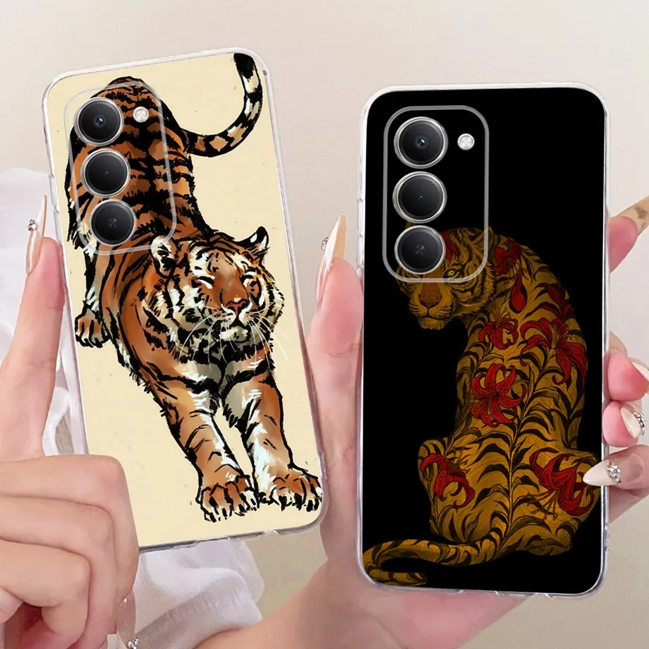 Фото Чехол Phoen с милой мультяшной росписью китайского дракона для Xiaomi Redmi 15 4G Redmi15, мягкий силиконовый матовый бампер, задняя крышка №4