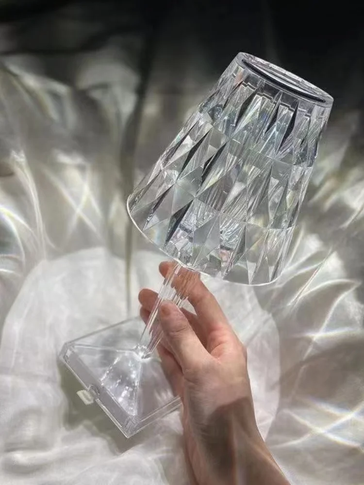 Ночник с проекцией из стразов и Usb-зарядкой сенсорный атмосферный светильник для