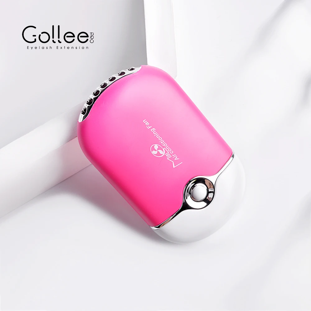 Gollee USB Fan for Eyelash Extension 1PCs Mini Portable Fast Dry Gule Lash Extension supplies After Lash Shampoo Clean Makeup